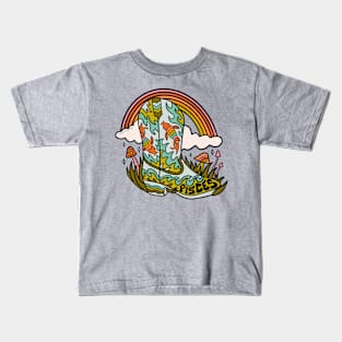 Pisces Cowboy Boot Kids T-Shirt